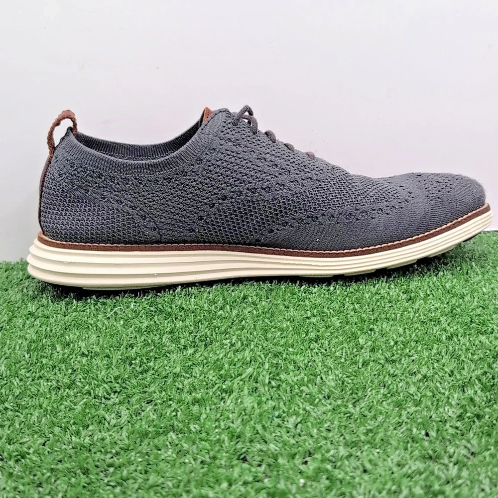 Cole Haan ØriginalGrand Stitchlite Shoes Mens 10 Grey Oxford Sneakers‎ C27961